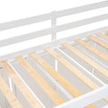 Modern Loft Bed With Two Tone Storage Stairs And Pull Out Wardrobes, White Twin White Solid Wood Mdf