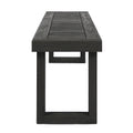 Nestor Bench, Dark Grey Dark Grey Acacia Wood