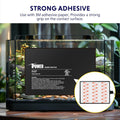 Reptile Heat Pad 8X12 Inch 16W Under Tank Terrarium Warmer Heating Mat For Turtle, Lizard, Frog, Snake, Reptile, And Other Small Animals Black Pvc