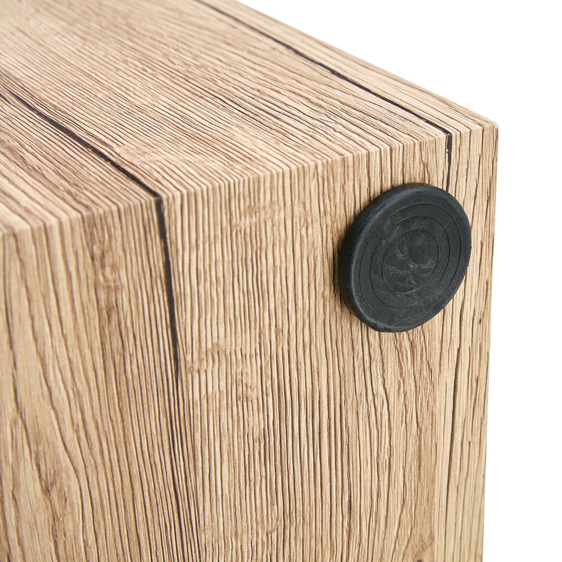 Modern Three Piece Coffee Table.Elevate Your Living Space With This Modern Mdf Coffee Table That Showcases Smooth, Light Wood Color Texture Patterns. Stylish Design. Wood Mdf