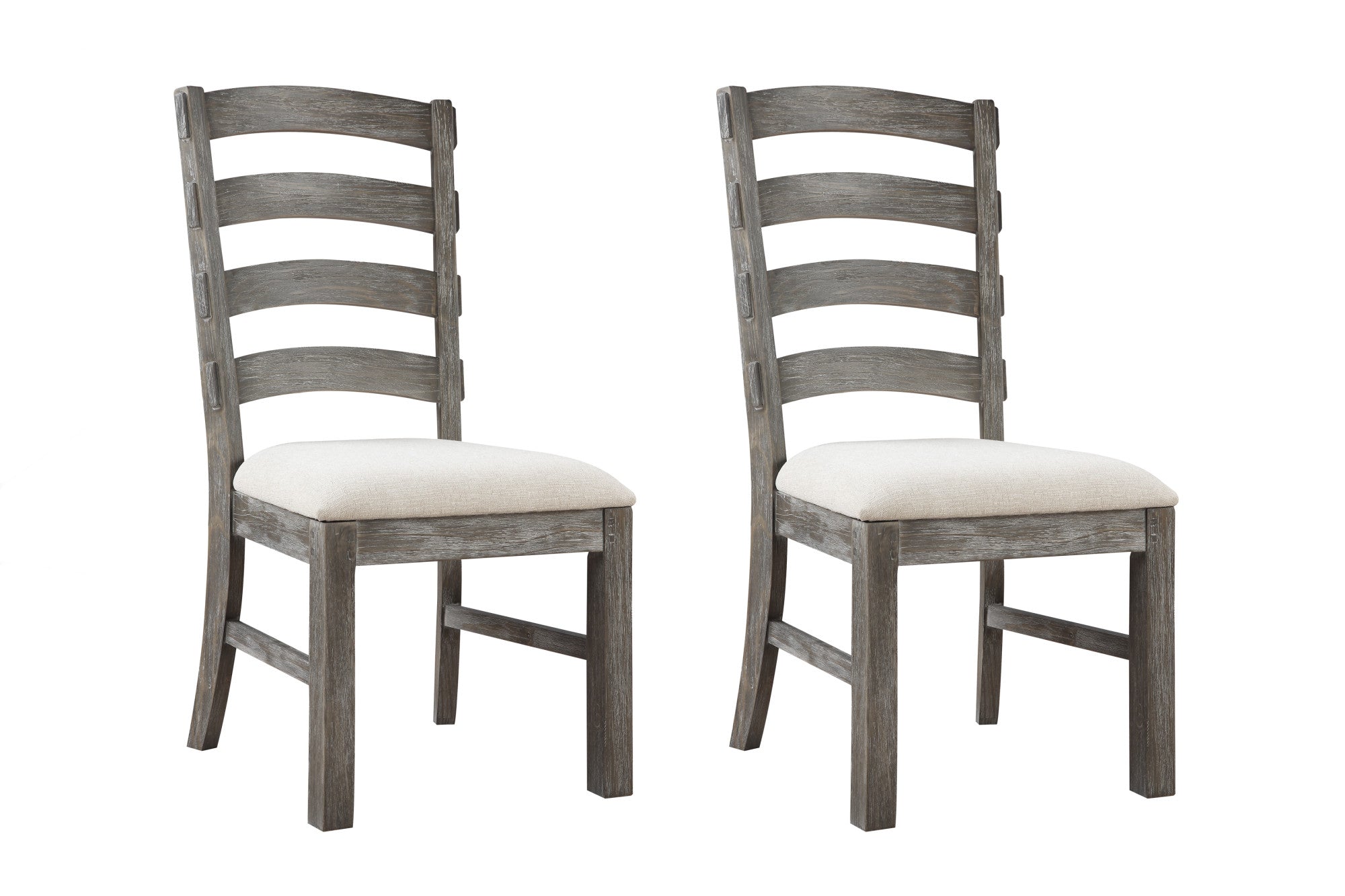 Rusti Brown Upholstered Dining Chairs, Set Of 2 Brown Solid Wood