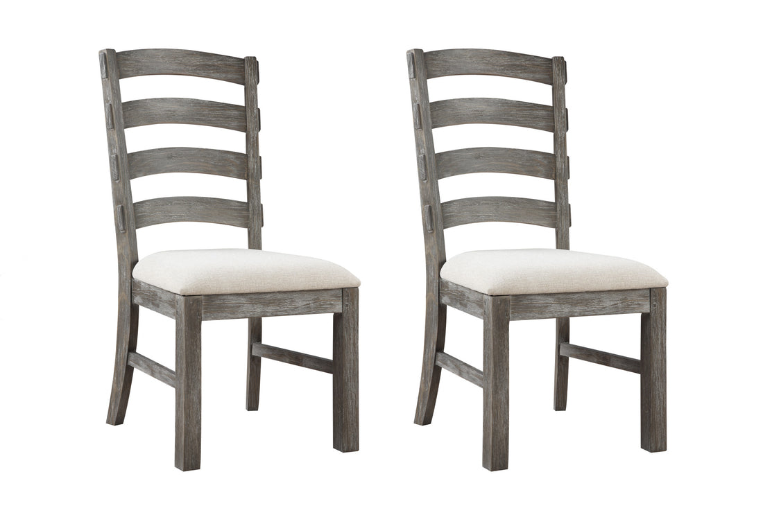 Rusti Brown Upholstered Dining Chairs, Set Of 2 Brown Solid Wood