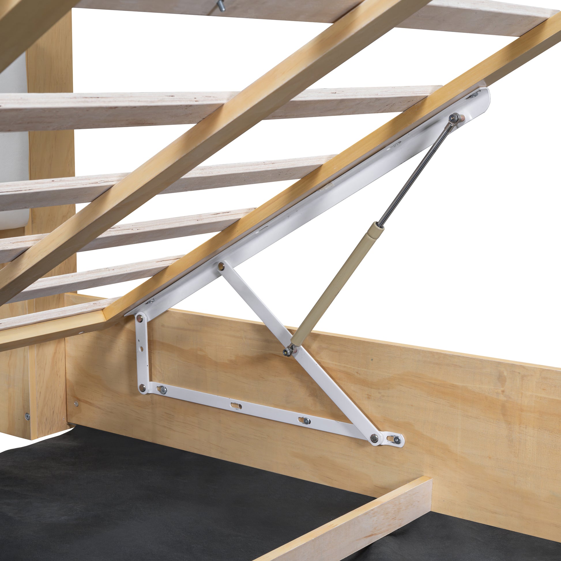 3 Pieces Bedroom Sets Queen Size Tufted Upholstered Platform Bed With Motion Activated Night Lights And Usb Charger, Modern Storage Nightstand And Dresser, Natural Queen Natural 3 Piece Set Wood