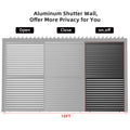 Louver Grille 1 3 10Ft Aluminum Frame & Louvers Black Aluminium