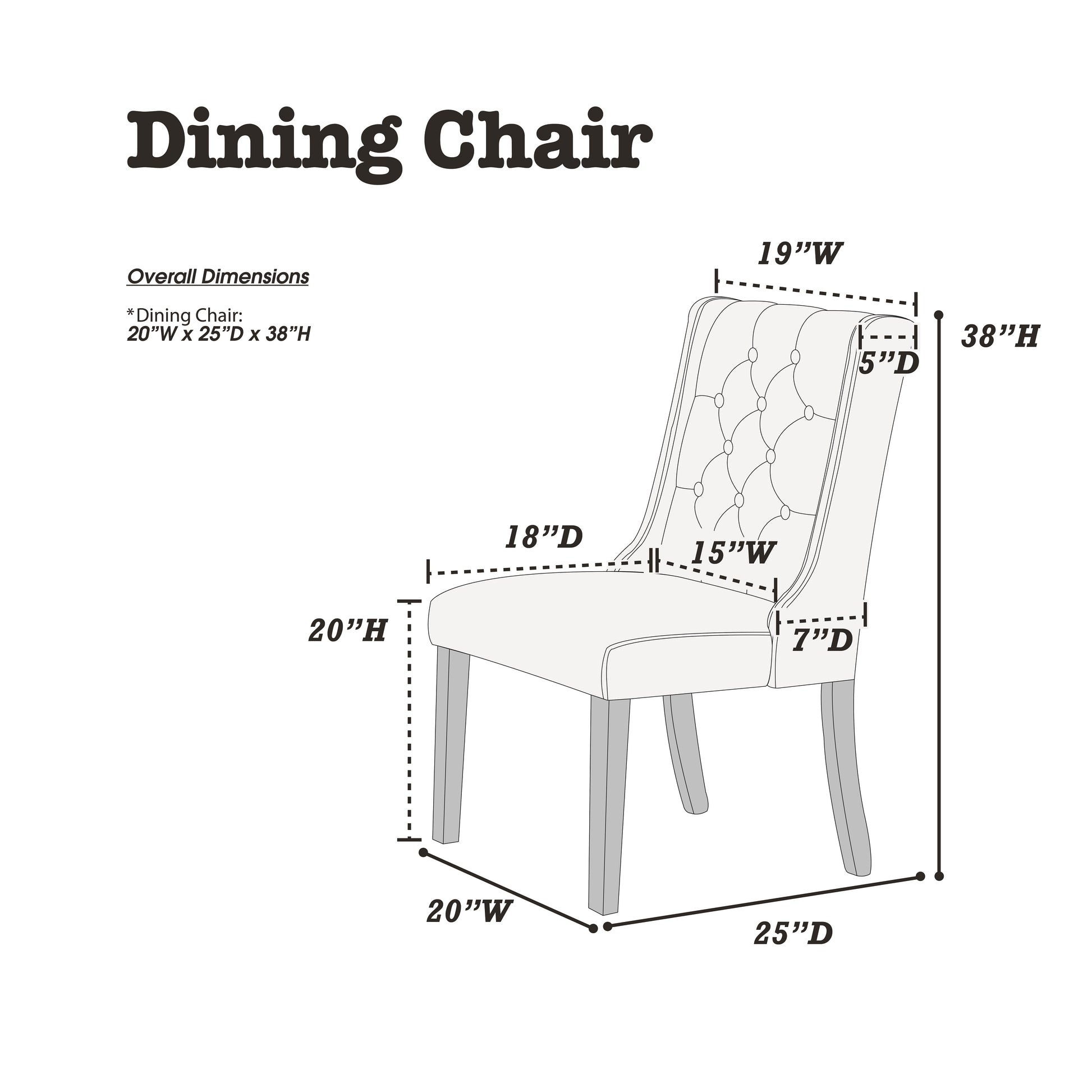 Contemporary White Faux Leather 7Pc Dining Set Solid Wood Dining Table And 6X Side Chair Tufted Wingback Design Dining Room Furniture Espresso Wood Dining Room Rubberwood Rectangular Dining Table With Chair Upholstered Chair Wood Espresso White Seats 6