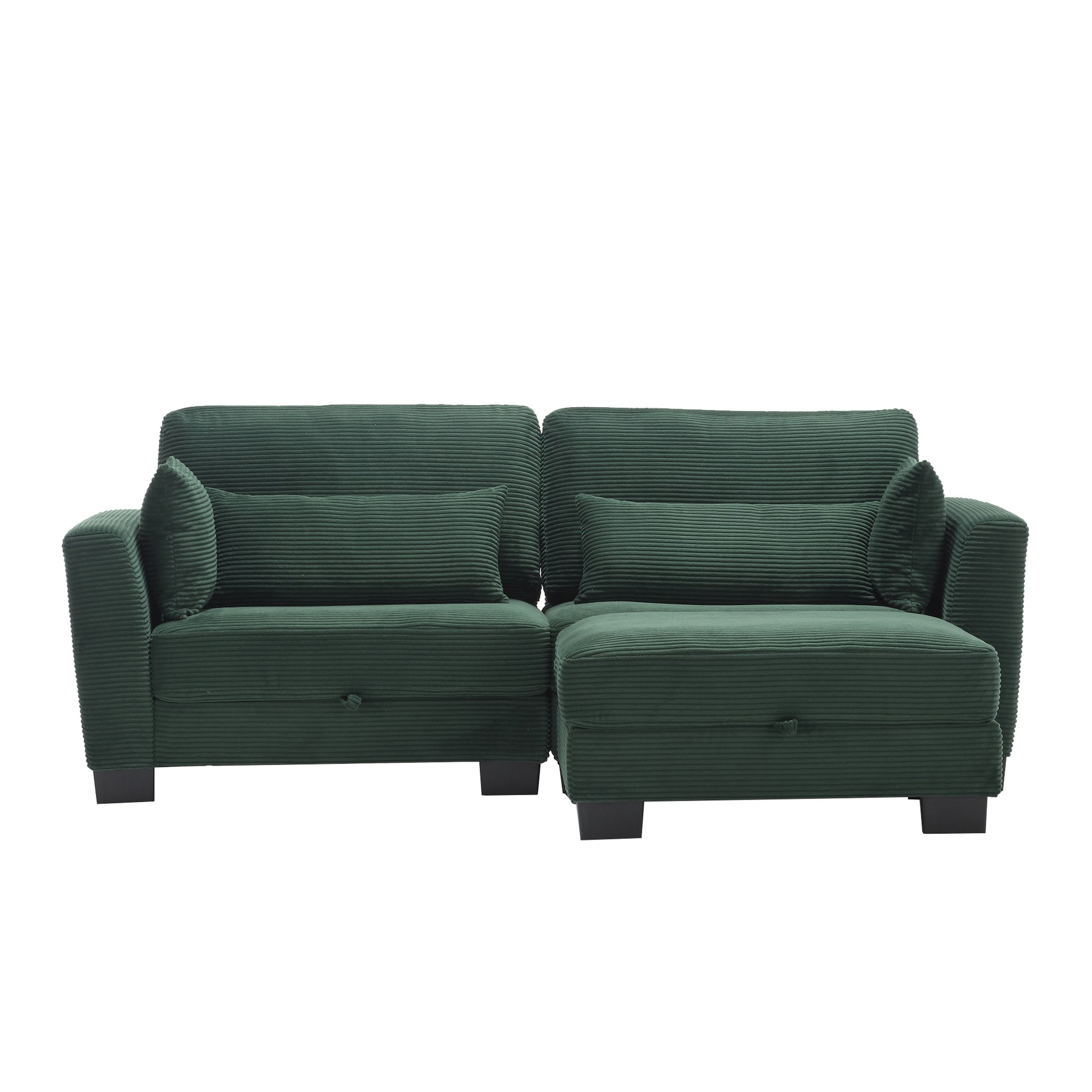 United Modular Sectional Sofa L Shaped Modular Couch With Reversible Chaise Modular Sofa Sectional Couch With Storage Seats Emerald Velvet 2 Seat