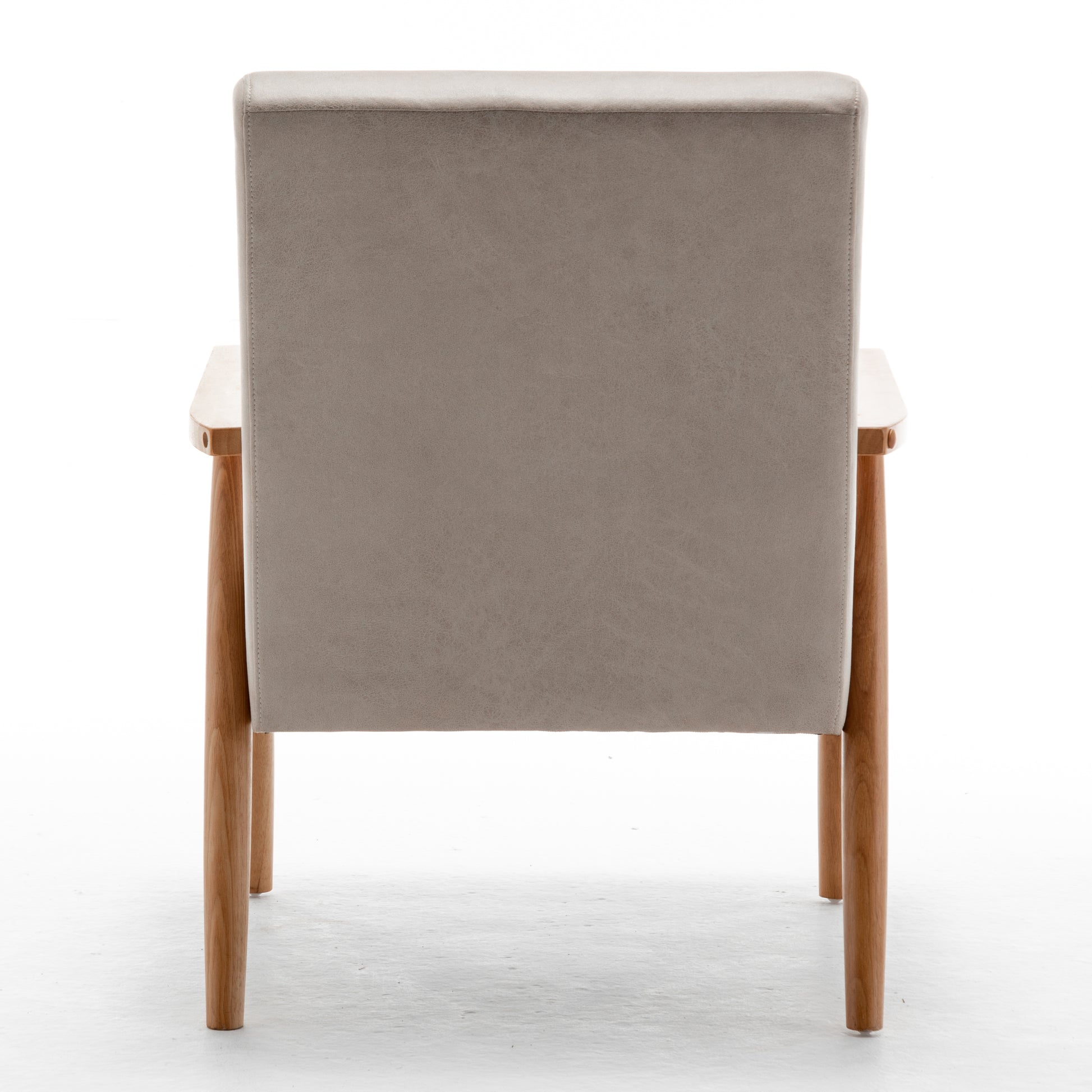 25.38'' Wide Classic Mid Century Modern Arm Chair, Light Camel Light Camel Microfiber