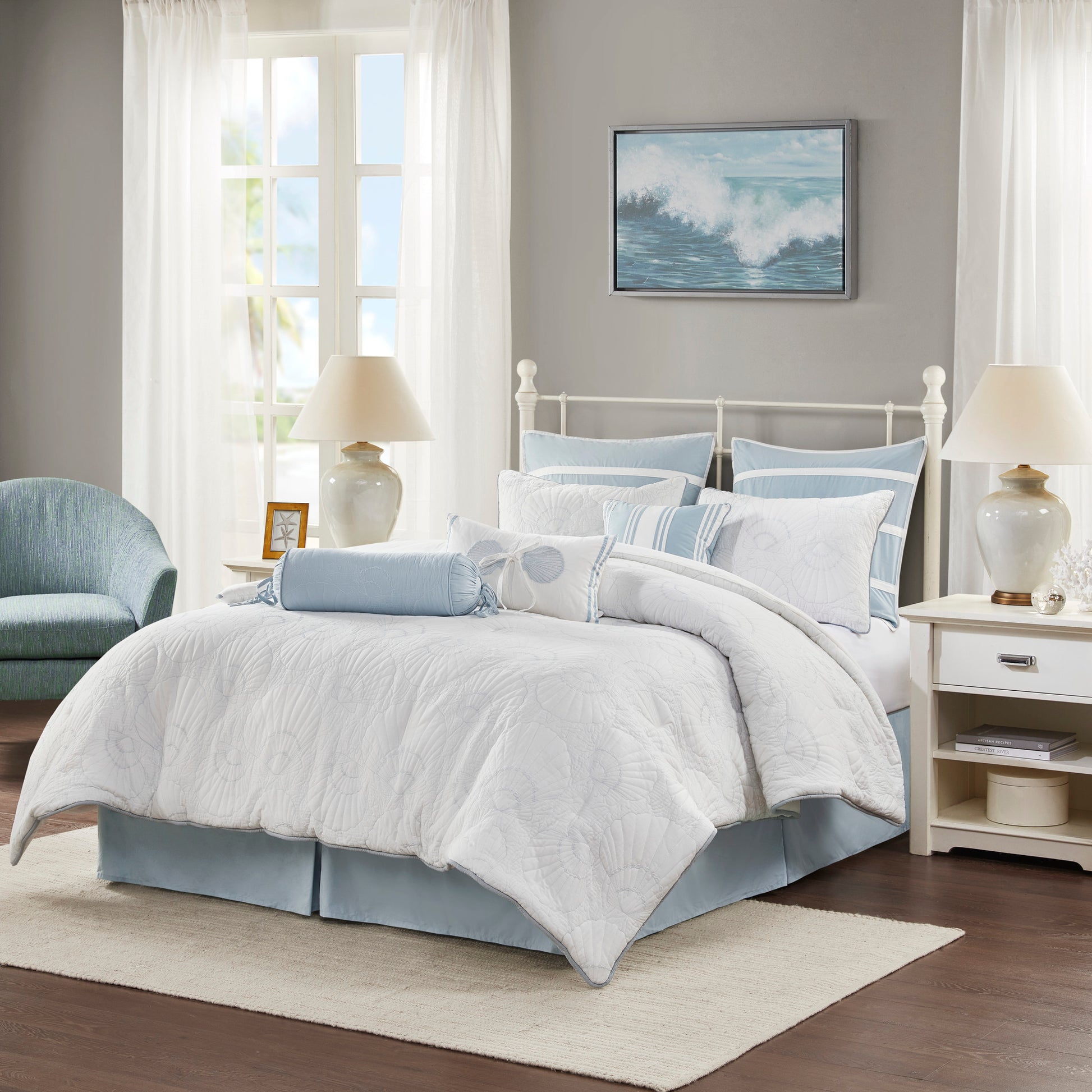 Comforter Set White Queen Queen White Cotton