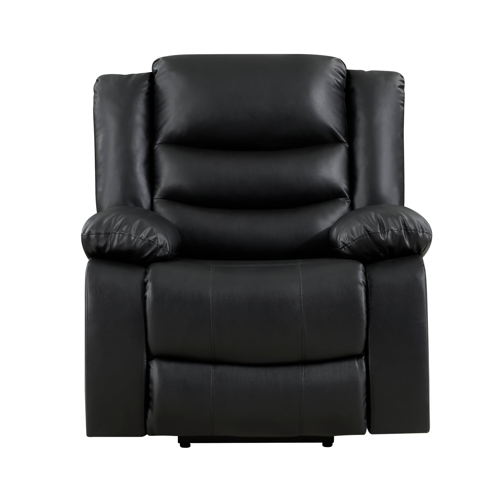 Modern Living Room Furniture 1Pc Power Lift Chair Faux Leather Upholstery Black Power Recliner Chair Black Faux Leather Primary Living Space Faux Leather