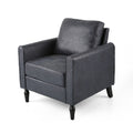 Chair Navy Blue Microfiber 1 Seat