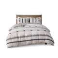 3 Piece Cotton Duvet Cover Set Queen Multicolor Cotton