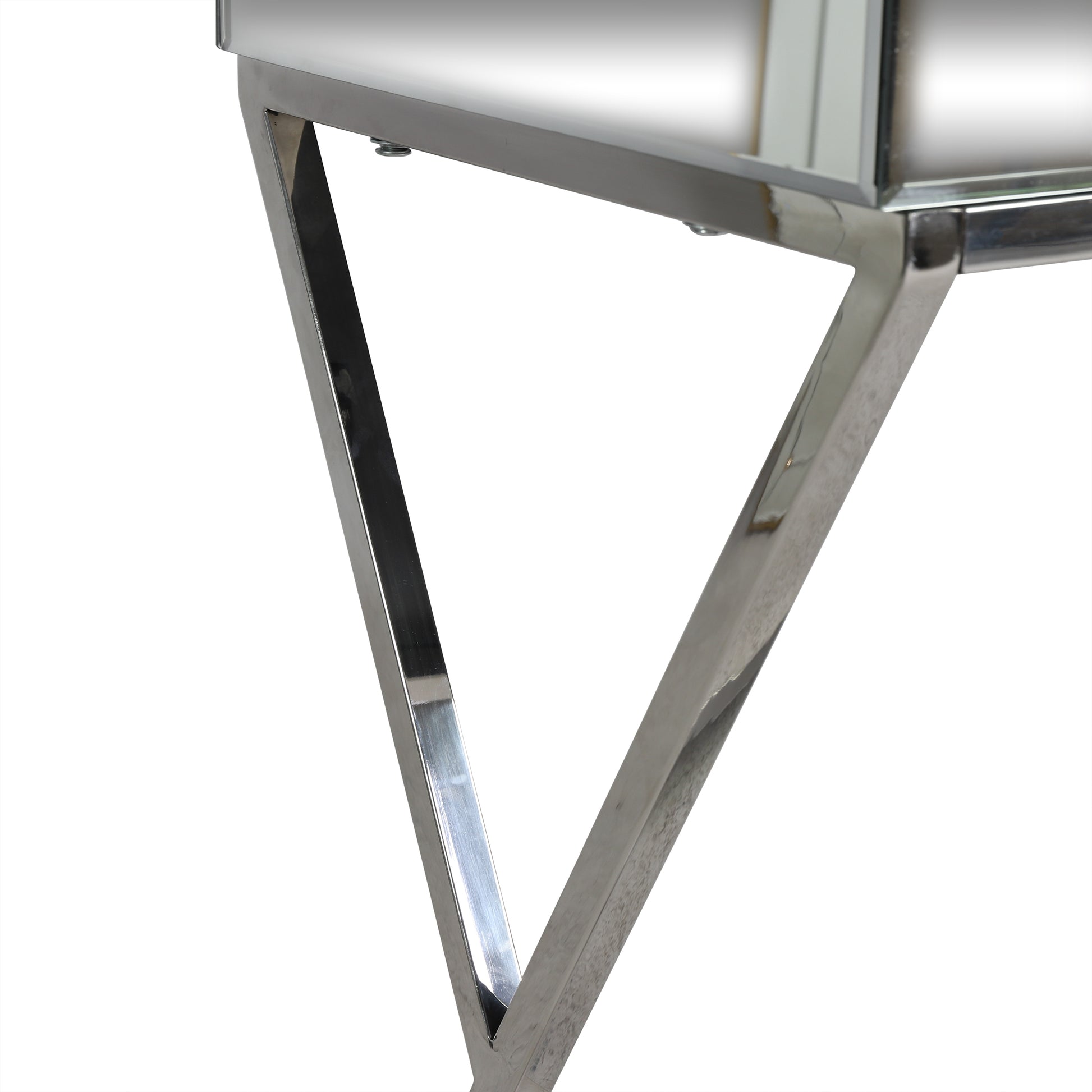 Console Table Antique Silver Steel