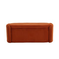 Coolmore Storage Ottoman,Bedroom End Bench,Upholstered Fabric Storage Ottoman With Safety Hinge, Entryway Padded Footstool, Ottoman Bench For Living Room & Bedroom Orange Orange Primary Living Space Foam Corduroy