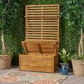 Sylmar Storage Bench With Rack Teak Acacia Wood