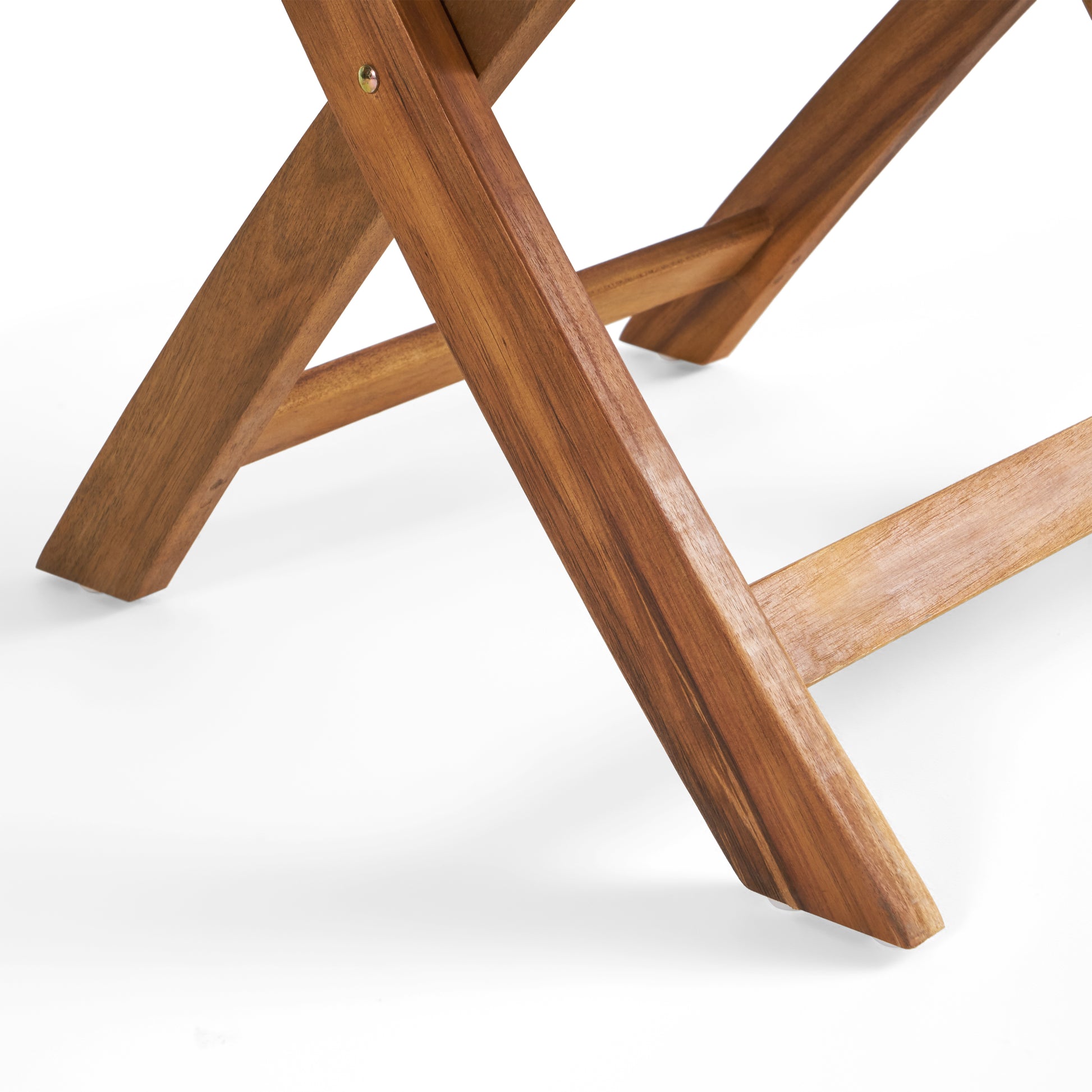 Hillside Bistro Set,2 Chairs 1 Table Brown Wood