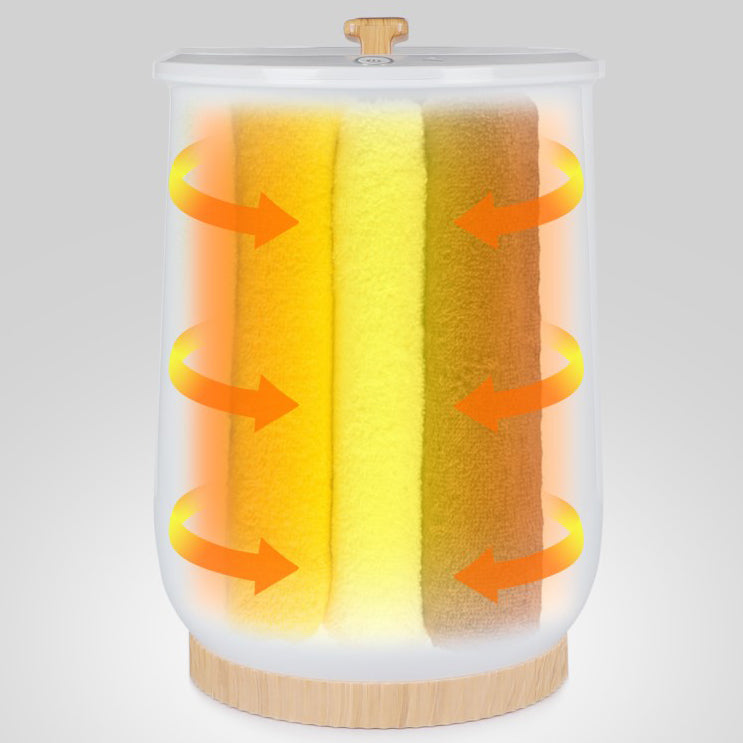 Towel Warmers, Luxury Bucket Towel Warmers, Large Towel Warmers For The Bathroom, Fits Up To 2 Oversized Towels, Bathrobes, Blankets, Pjs And More. White Plastic