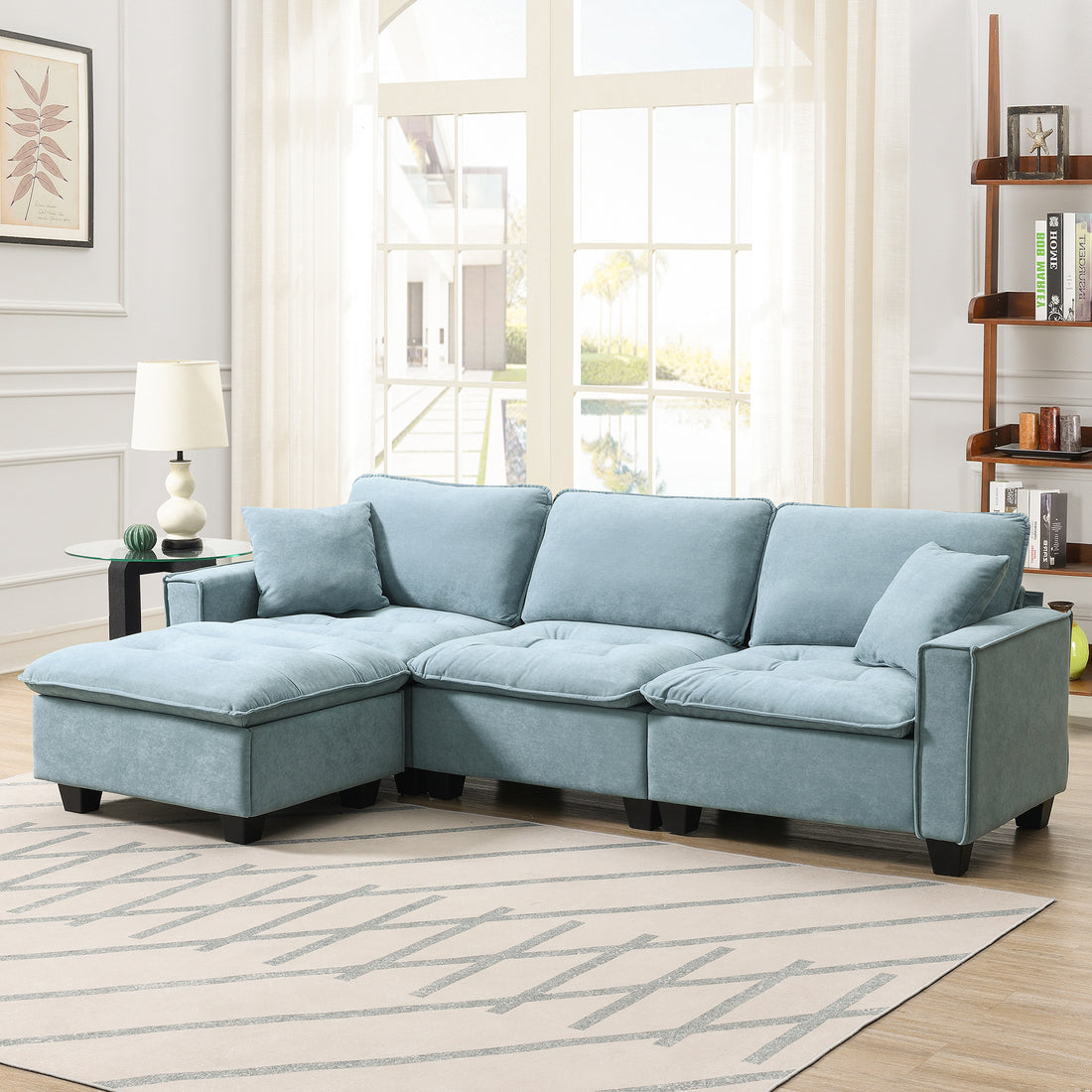 6006C Package Light Blue Suede 1 Seat