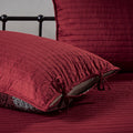 6 Piece Reversible Plaid Daybed Cover Set Red Daybed Red Microfiber