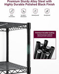 5 Tier Heavy Duty Storage Shelving Unit, 1250 Lbs Loading Capacity, 29.92
