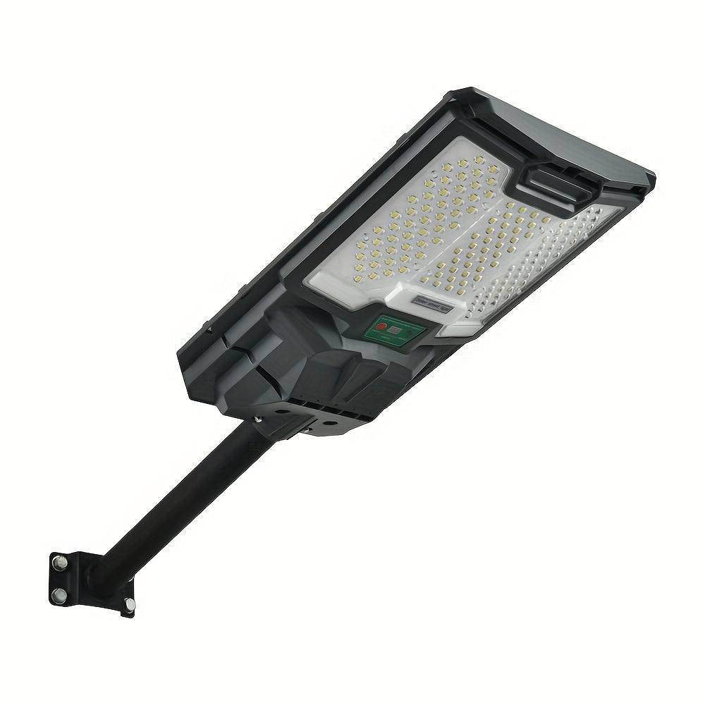 Solar Street Lights Outdoor, Parking Lot Lights With 66Pcs Led Beadsip65 Waterproof Solar Flood Lights, Dusk To Dawn Solar Lights For Garden, Street Side Road,Courtyard Villa,City Square Black White Modern,Sporty,Vintage Metal