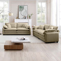 Modern Living Room Sofa Two Piece Set, Suitable For Living Room And Bedroom Sofa Set, Consists Of Two Pieces Of 2 Seater Sofa,Tan Corduroy Tan Corduroy 4 Seat