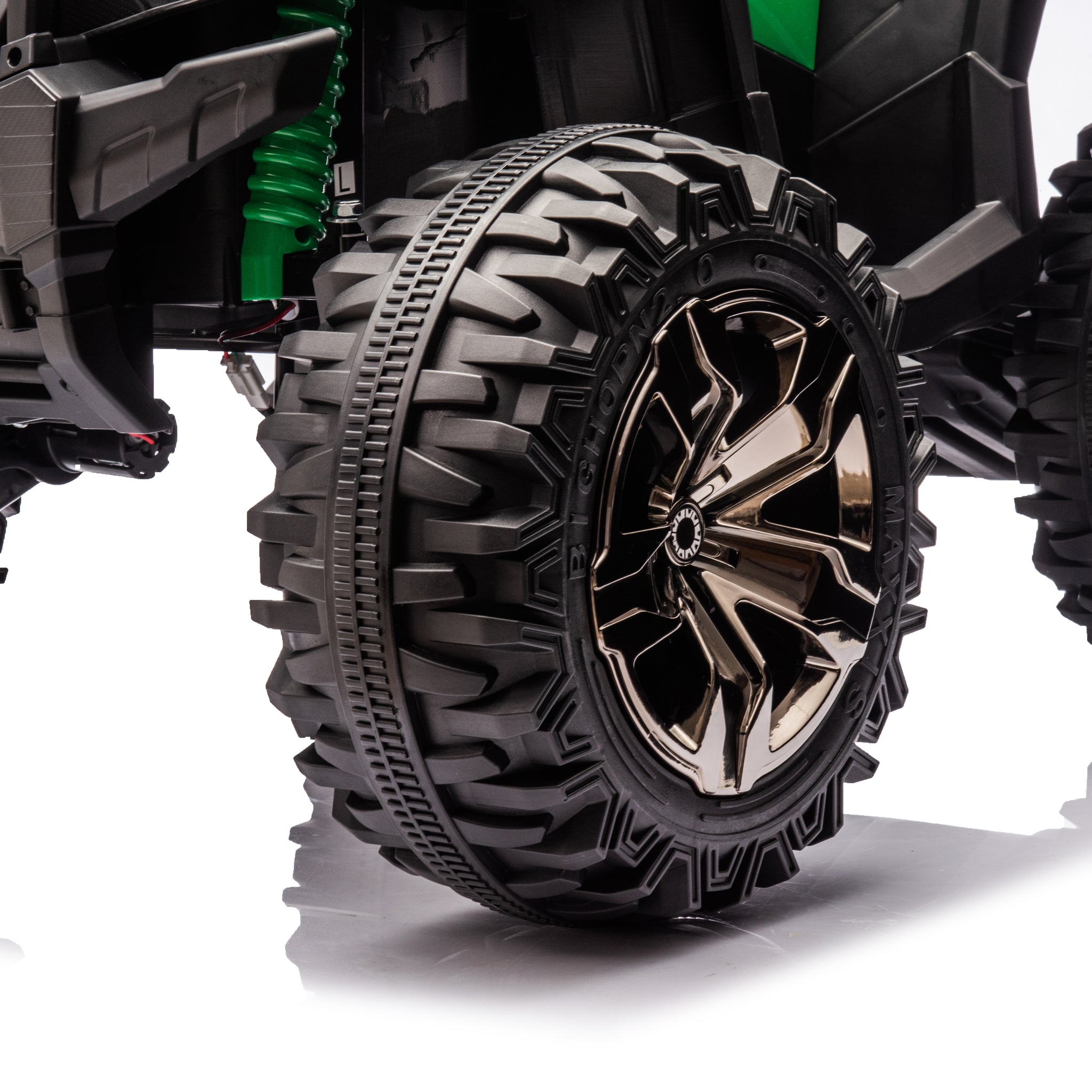 Kids Atv 4 Wheeler, 24V Kids Ride On Toy For Big Kid W Bluetooth, 800W Motor,Green Green Abs