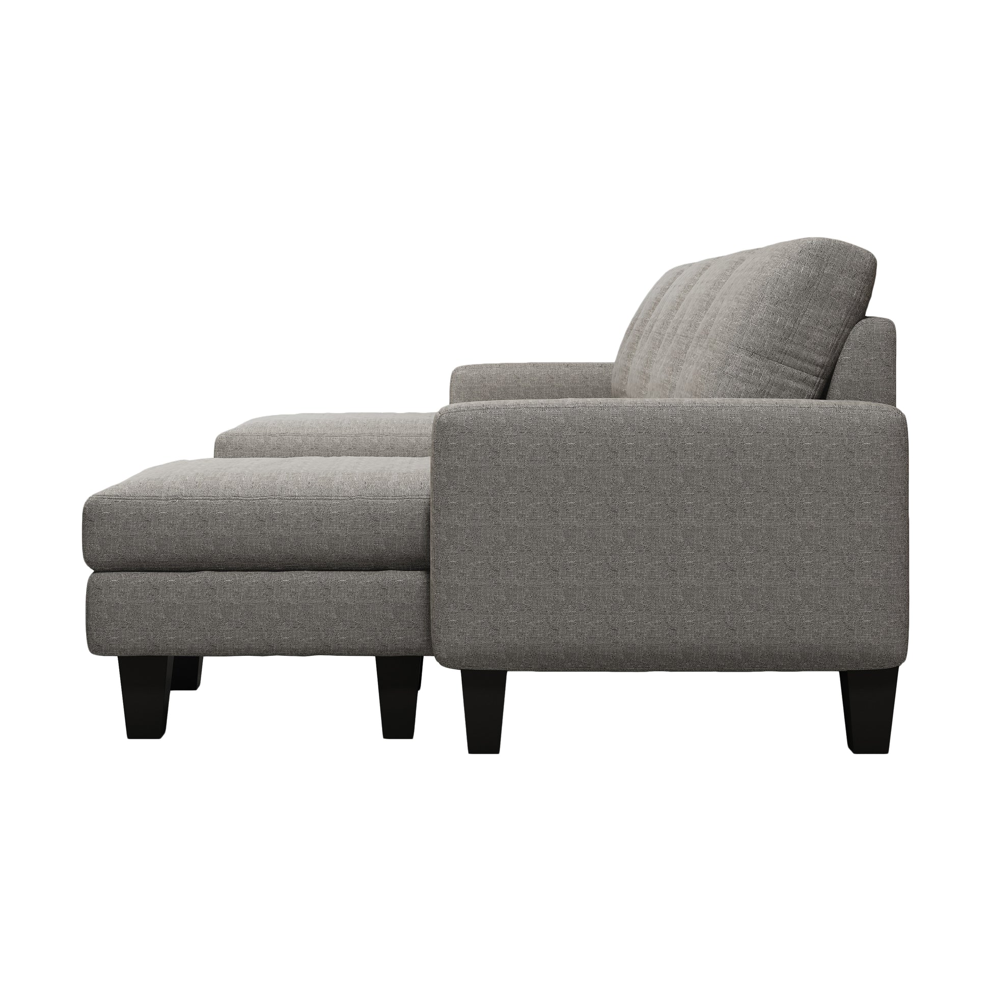 U Shaped Sofa Coch 4 Seat Sofa With Chaise Polyester Fabric For Living Room Apartment Office Light Grey Light Gray Primary Living Space Soft Eucalyptus Foam Linen 4 Seat