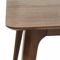 Dining Table Solid Wood Legs, Walnut Same Sku: N759S888001T Walnut Mdf,Rubber Wood