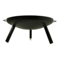 23 Inch Outdoor Fire Pit, Durable Wood Burning Fireplace Bowl With Grill Rack For Patio Garden, Backyard, Porchcamping, Bbq, Picnic Bonfire Black Garden & Outdoor Steel