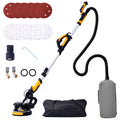 Drywall Sander, 780W Electric Drywall Sander With Vacuum Dust Collection 6.5A Motor Dustless Floor Sander With Variable Speed 900 1800Rpm, Led Light, Extendable & Foldable Handle Yellow Black Abs