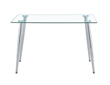 Table Leg For Gt 02, Silver Leg Silver Clear Metal