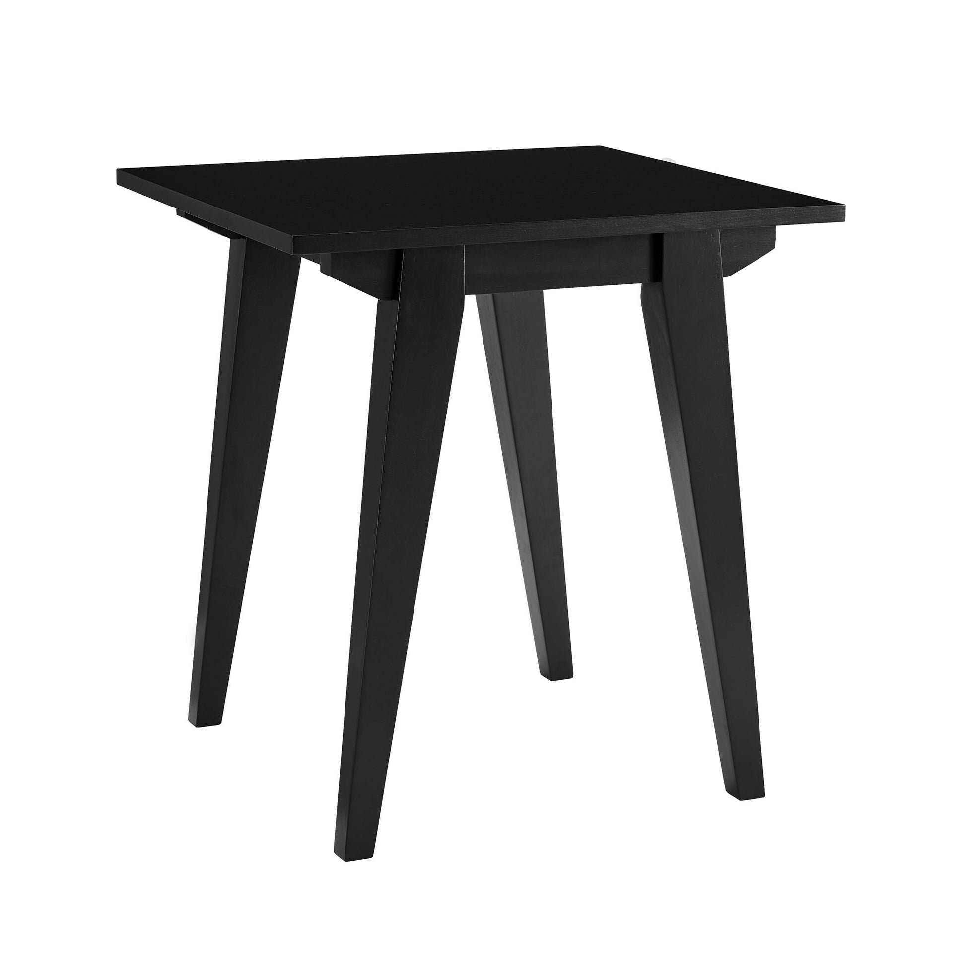 Japandi Minimal Solid Wood Side Table Black Black Mdf Mdf