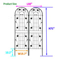2 Pack Metal Garden Trellis 71