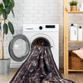 3X5 Area Rug, Washable Rug, Low Pile, Non Slip, Non Shedding, Foldable, Kid & Pet Friendly Area Rugs For Living Room, Bedroom, Kitchen, Dining Room Rug Perfect Gifts, Black Burdy, 3X 5 Black Burgundy Chenille Polyester
