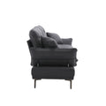 United Linen Sofaaccent Sofa Seat Sofa With Metal Feet Dark Gray Linen 3 Seat