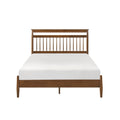 Transitional Design California King Platform Bed Chestnut Finish Wood Frame Bedroom Furniture 1Pc Bed In A Box Box Spring Not Required California King Chestnut Wood Bedroom Wood