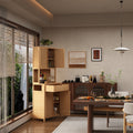Bamboo Tea Cabinet 1 2 Drawers Natural Bamboo
