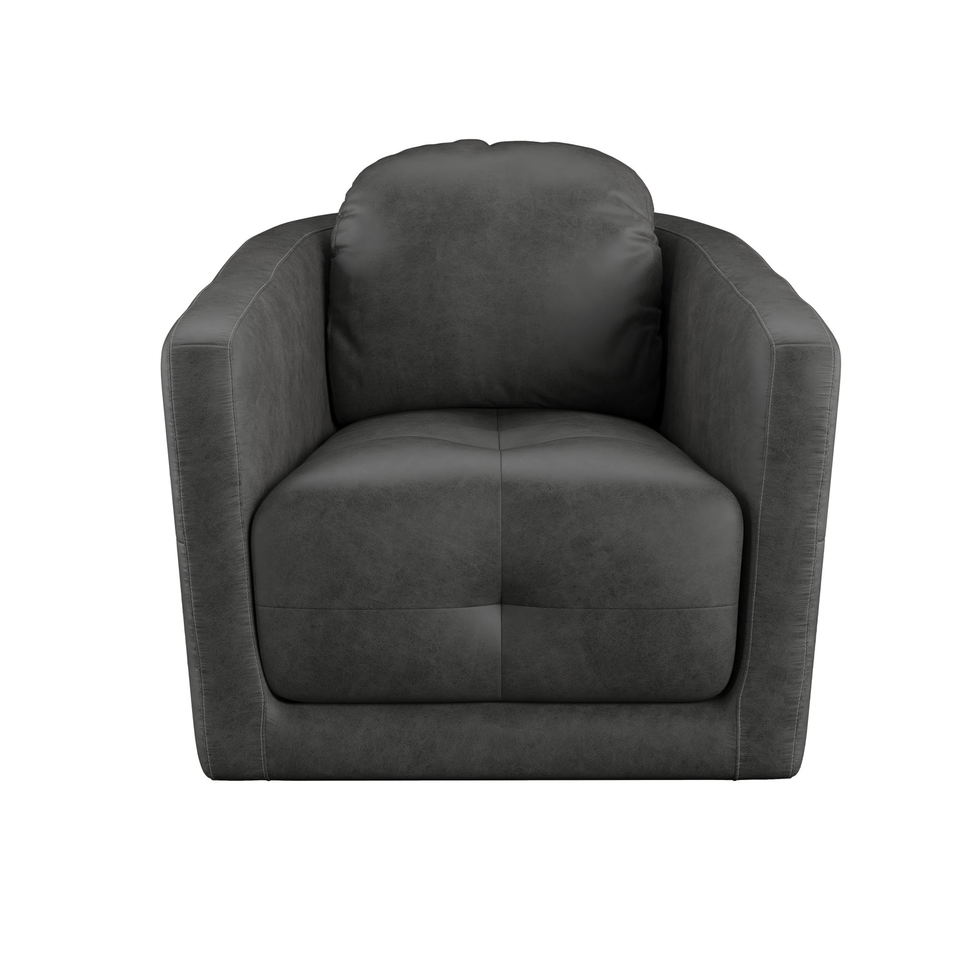 Butler Gray Swivel Accent Chair Gray Foam Engineered Wood
