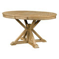 Functional Furniture Retro Style Dining Table Set With Extendable Table And 4 Upholstered Chairs For Dining Room And Living Room Natural Wood Wash Natural Wood Wash Solid Wood