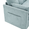United We Win Furniture, Modular L Shaped Sofa, Modular Long Sofa With Reversible Chaise Lounge, Sofa Bed, Sleeper Sofa, Modular Sofa Combination With Storage Seats. Mint Green Chenille 3 Seat