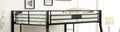 Limbra Sandy Black Finish Full Xl Queen Bunk Bed Black Metal