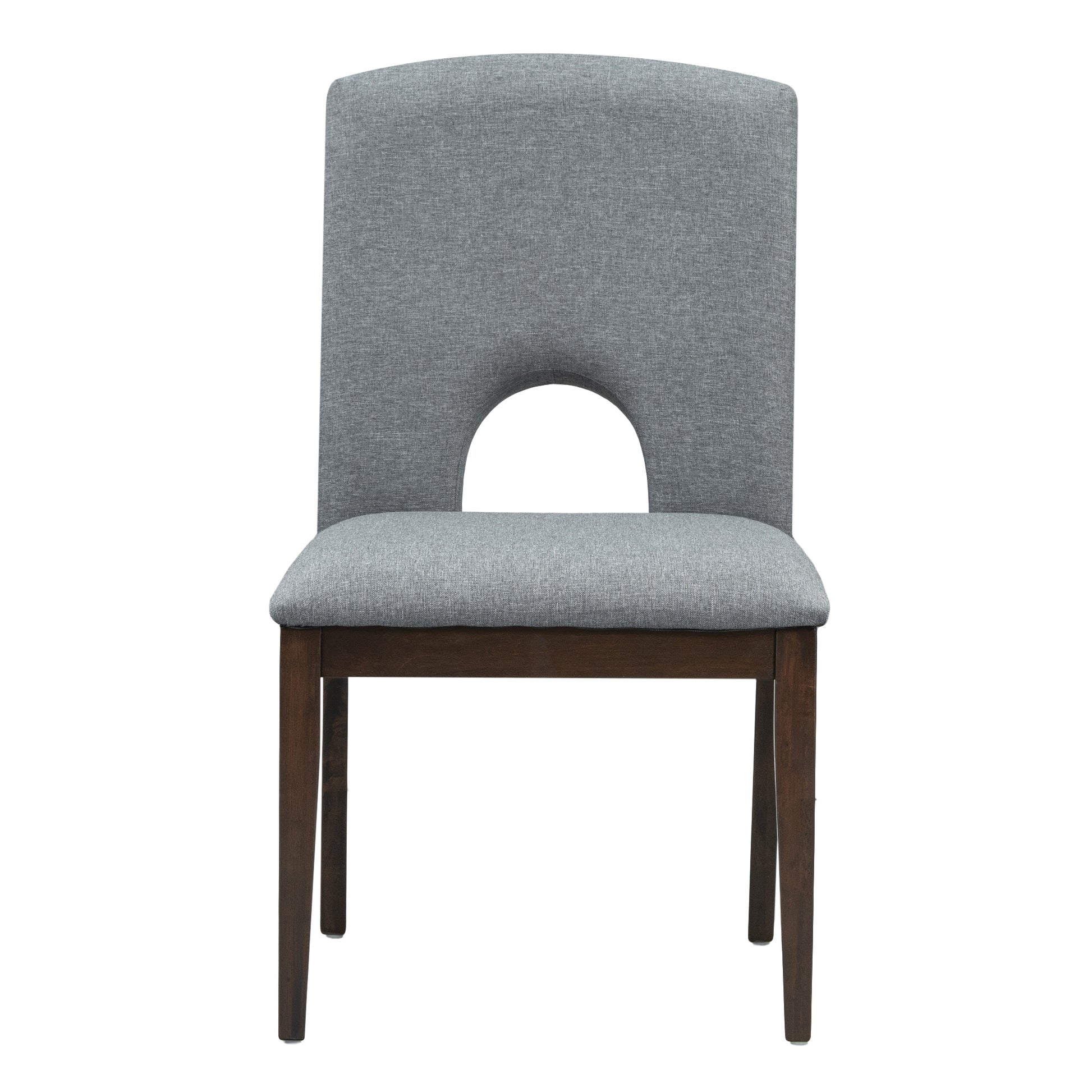 Modern 5 Piece Extendable Round Dining Table Set With 16.2Inch Removable Leaf For Small Places, Espresso Gray Wood Dining Room Solid Wood Rubberwood Round Dining Table With Chair Upholstered Chair Wood Espresso Seats 4 Removable Leaf Contemporary Round