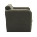 Modern Accent Chair Lambskin Sherpa Fabric Upholstered Comfy Reading Arm Chair Soft Padded Armchair With Back And Pillow For Living Room Bedroom Reception Waiting Room Office,Seaweed Green Seaweed Green Primary Living Space Upholstered