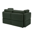Living Room Furniture Sets, 2 Piece Comfy Upholstered Sofa Couch Set, Mid Century Modern Loveseat Sofa Sets With Storage Space Small Spaces Under Seats, Adjustable Arms And Backs Green Green Polyester 4 Seat