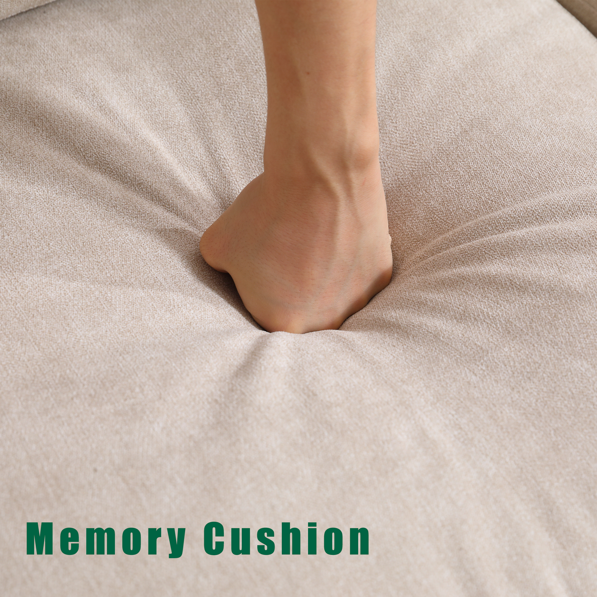 Arrived Convertible Sectional Sofa With Storage,L Shaped Sofa,Four Seater Sofa,Modern Linen Fabric Sectional Couches For Living Room, Beige Beige Polyester Wood Primary Living Space Medium Soft Cushion Back Modern Wood 4 Seat