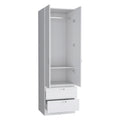 Armoire Marlton, Bedroom, White White Particle Board Engineered Wood