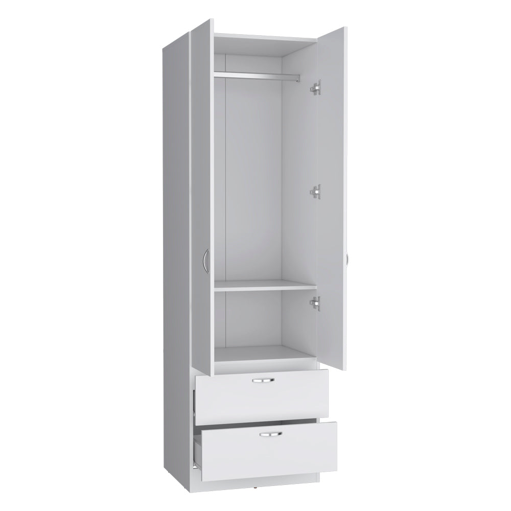 Armoire Marlton, Bedroom, White White Particle Board Engineered Wood