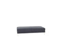 Modern Ink Blue Large Ottoman Metal Legs 1Pc Cocktail Ottoman Living Room Blue Faux Leather Primary Living Space Blue Contemporary,Modern Rectangle Bonded Leather