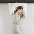 Overfilled Pillow Protector Single Piece Standard Size White Polyester