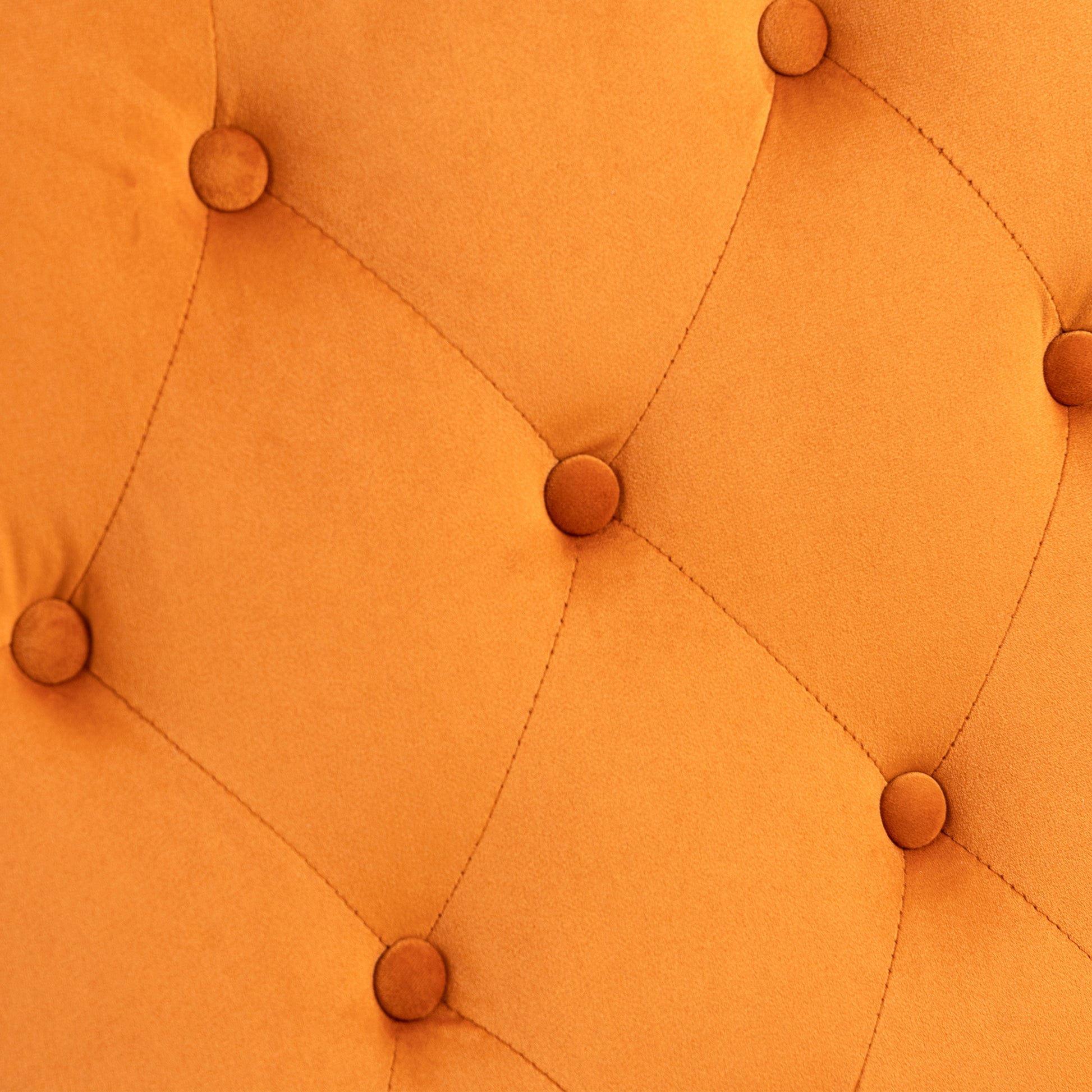 Coolmore Wood Frame Armchair, Modern Accent Chair Lounge Chair With Sturdy Wood Legs For Living Room Bedroom Orange Orange Foam Velvet